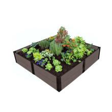 Modern Design Flower Box Waterproof Flower Bed Plant Engineering WPC Composite Flower Pots